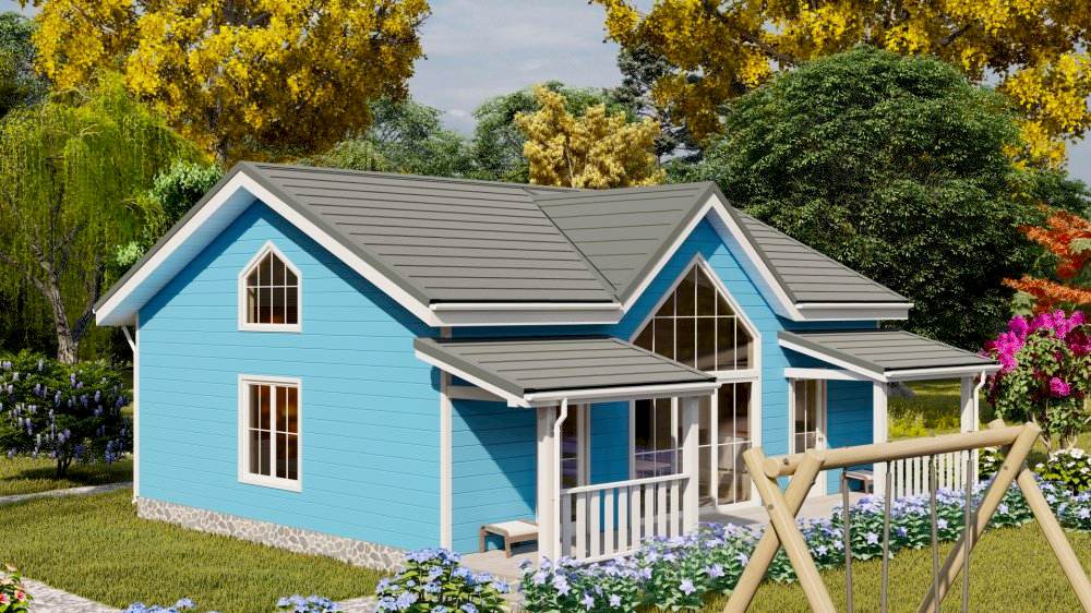 Каркасный дом 8х10м «Холмы»