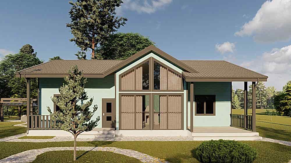 Каркасный дом 9х14 м "Михалево"