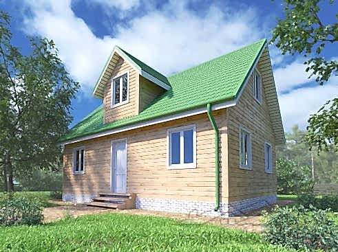 Сруб дома из профилированного бруса 6х9 м «Лебяжье»