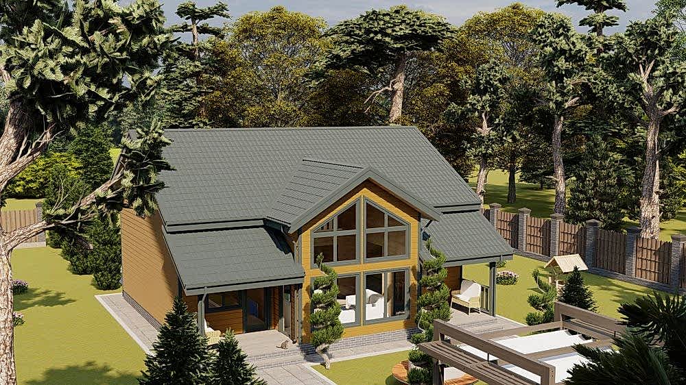 Каркасный дом 10,5х11 м «Лехтуси»