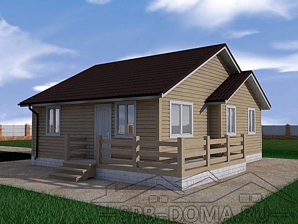 Сруб дома из профилированного бруса 9х9 м «Коккорево»