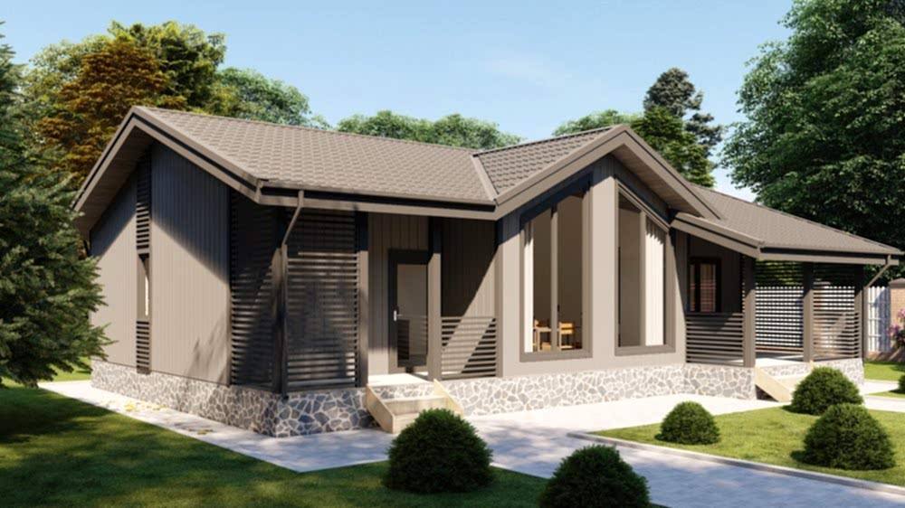 Каркасный дом 10х13 м «Вистино»