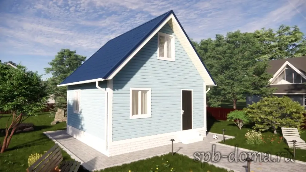 Каркасный дом 6х6 м «Романовка»