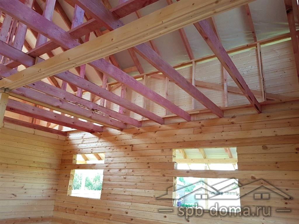 Дом из бруса 8х9 Сясьстрой