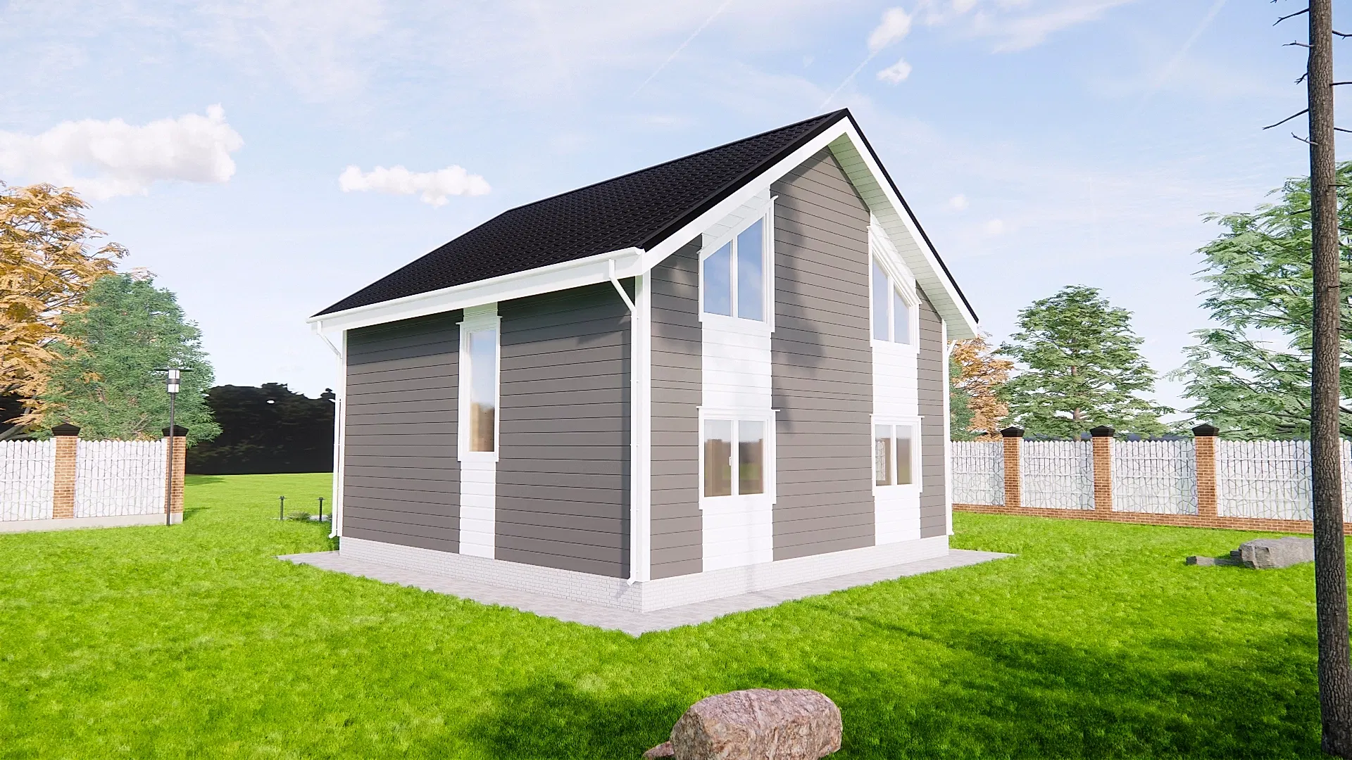 Каркасный дом 8х8 м «Васкелово» Каркасный дом 8х8 м «Васкелово»