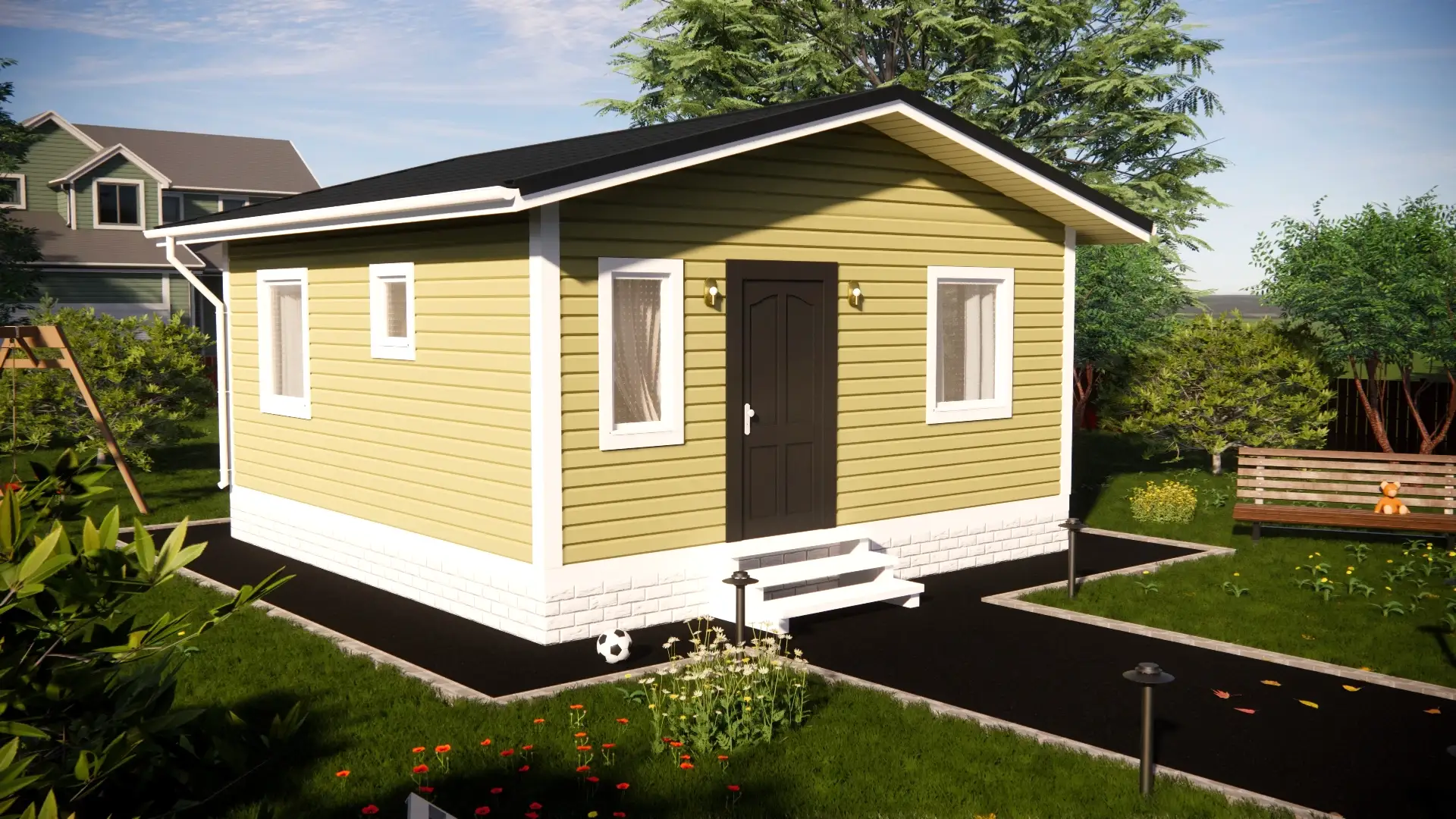 Каркасный дом 6х6 м «Пушкин»