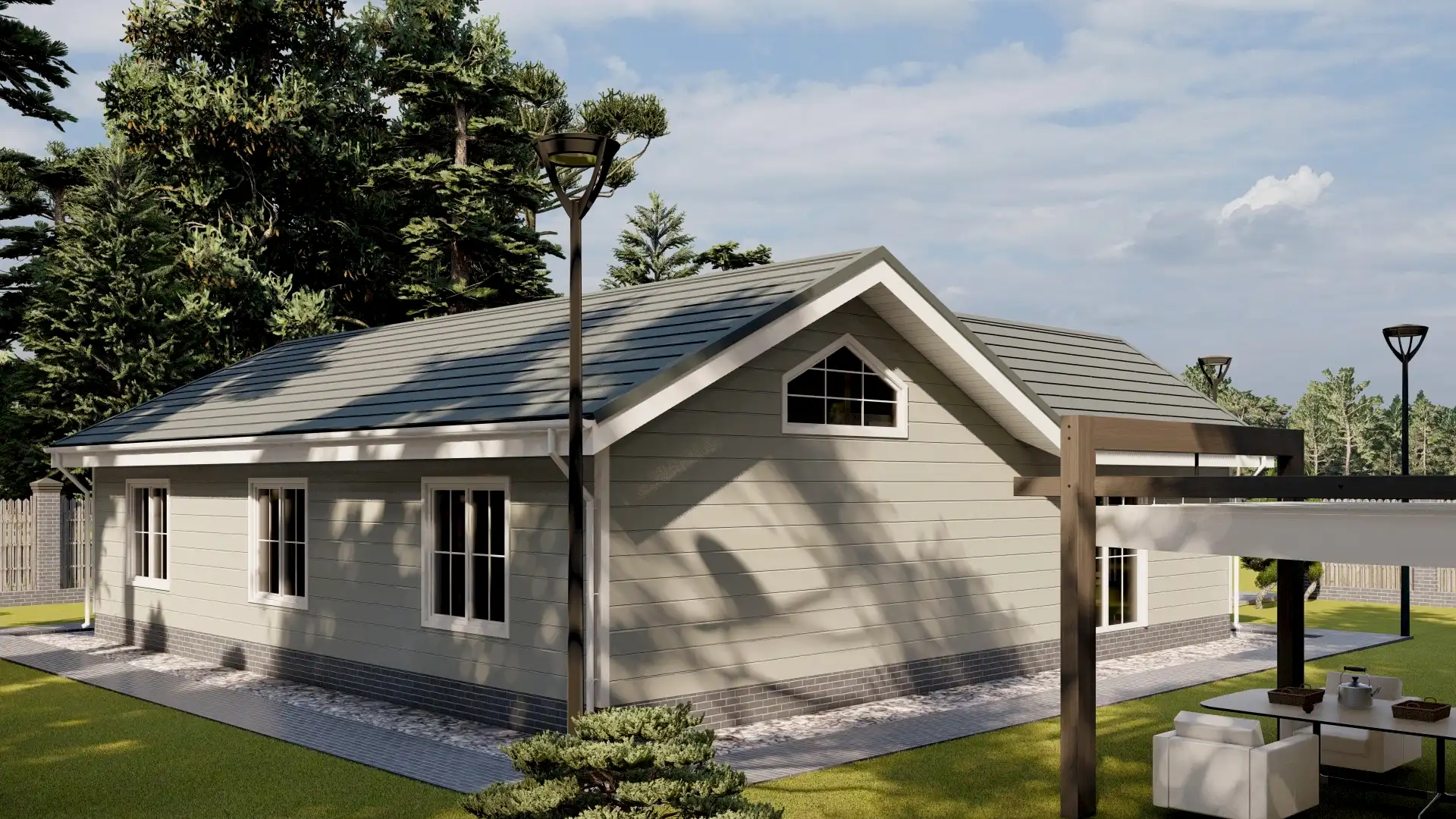 Каркасный дом 13х13 м «Игра» Каркасный дом 13х13 м «Игра»