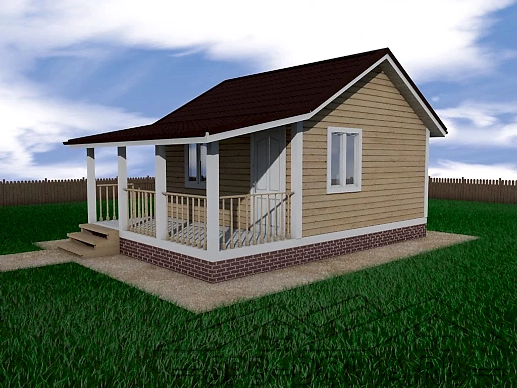 Каркасный дом 5х7 м «Отрадное» Каркасный дом 5х7 м «Отрадное»