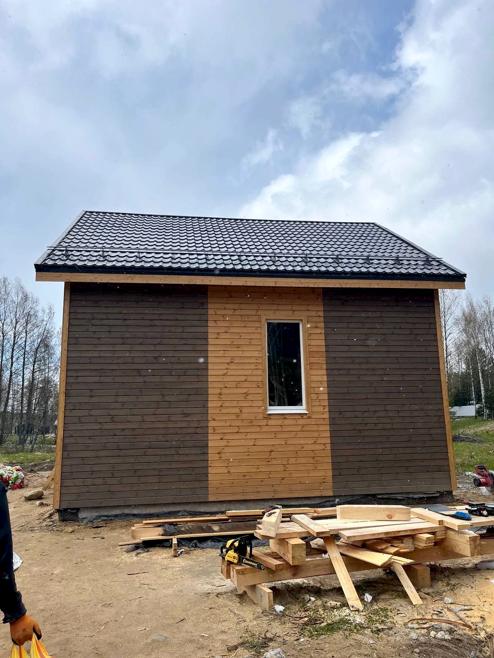 Каркасный дом 8х8 в Раздолье