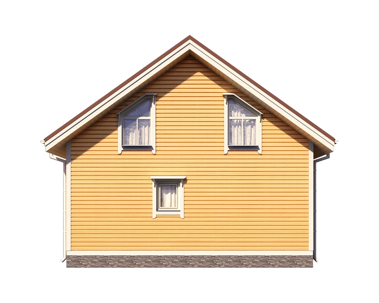 Сруб дома из профилированного бруса 8х8 м «Лосево»