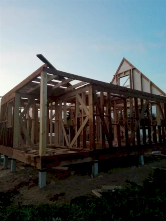 Каркасный дом 8х6 в п. Лесколово