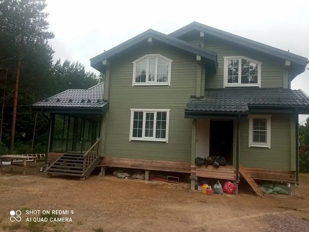 Дом из бруса дом 10х11 в г. Керро