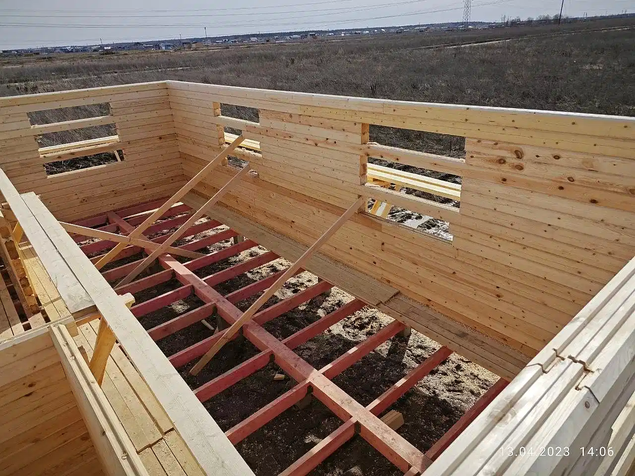 Сруб под усадку 8х8 Федоровское