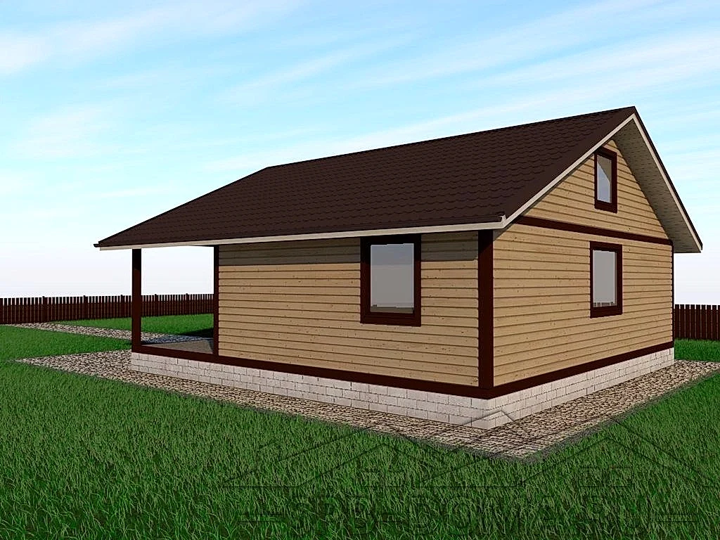 Сруб дома из профилированного бруса 9х9 м «Васкелово»