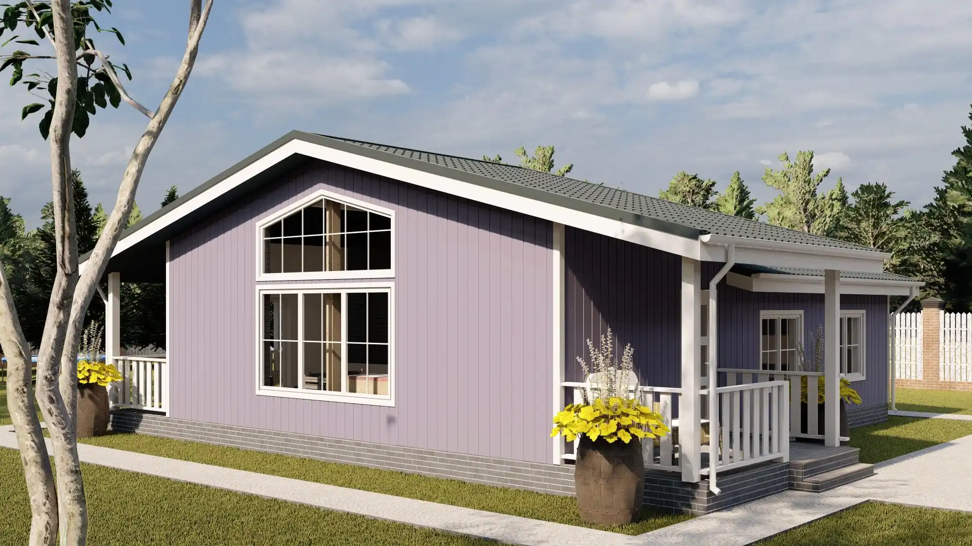 Каркасный дом 8,5х11 м «Маринино»