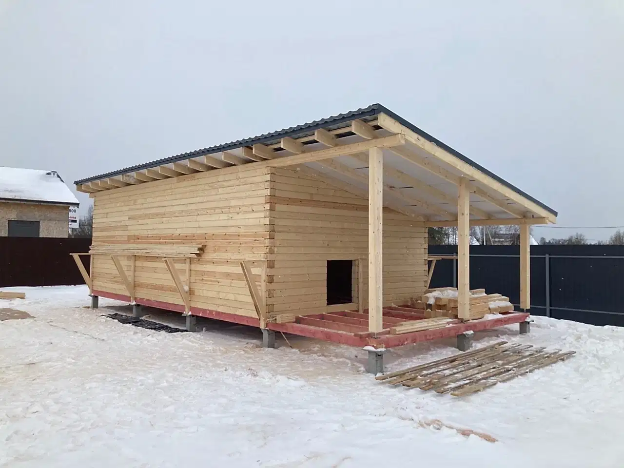 Сруб под усадку 5х10 Монделево