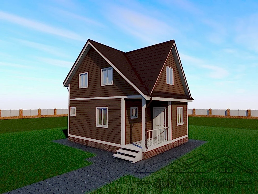 Каркасный дом 6х7,5 м «Рахья» Каркасный дом 6х7,5 м «Рахья»