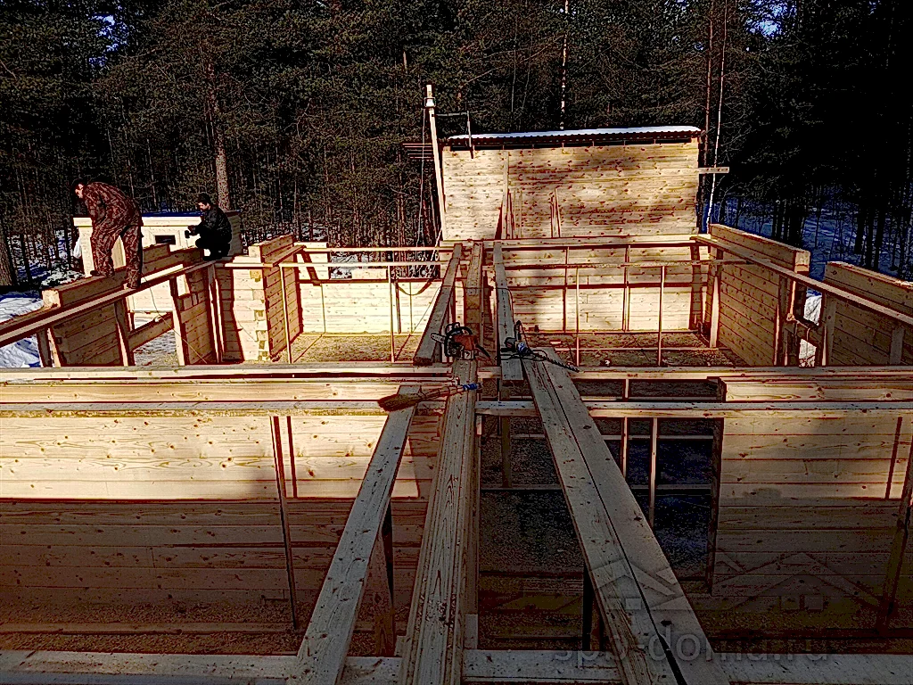 Дом из бруса 8х12 в Медное Озеро