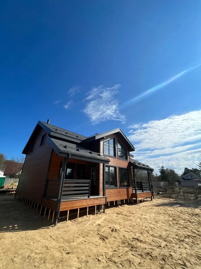 Каркасный дом 10х11,5 в Лехтуси 