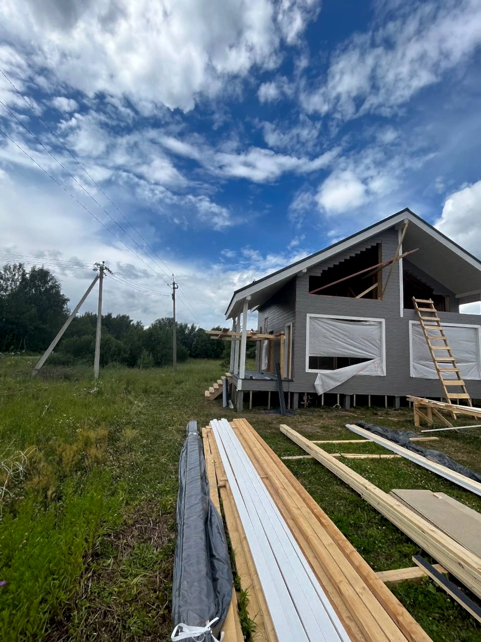 Каркасный дом 8х8 в Петрово