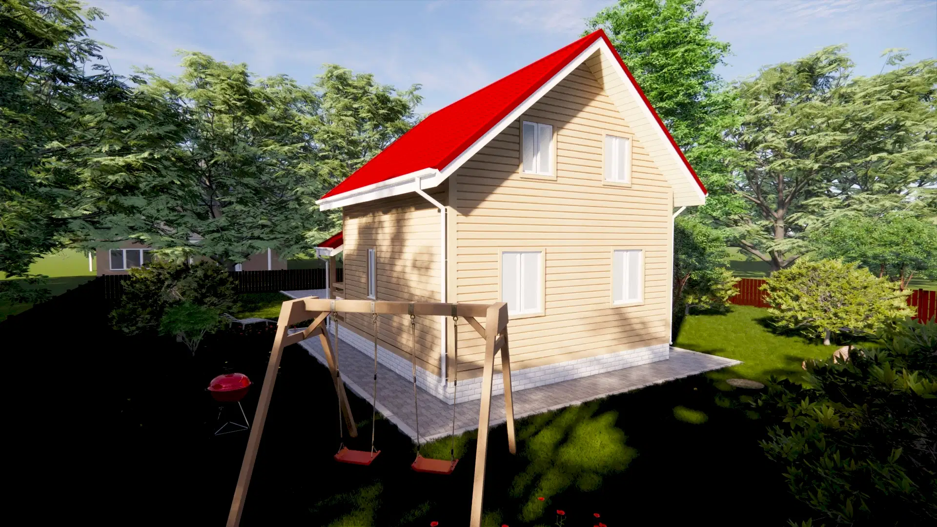 Каркасный дом 6х6 м «Павловск» Каркасный дом 6х6 м «Павловск»