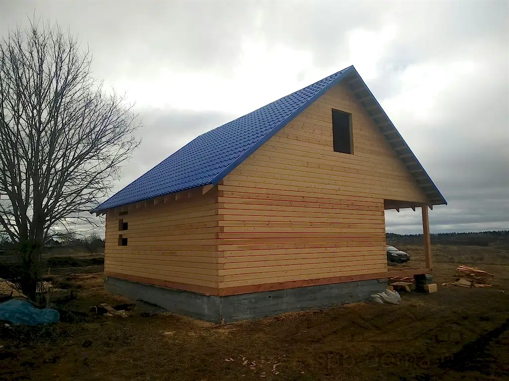 Дом из бруса 8х8 в Заполье