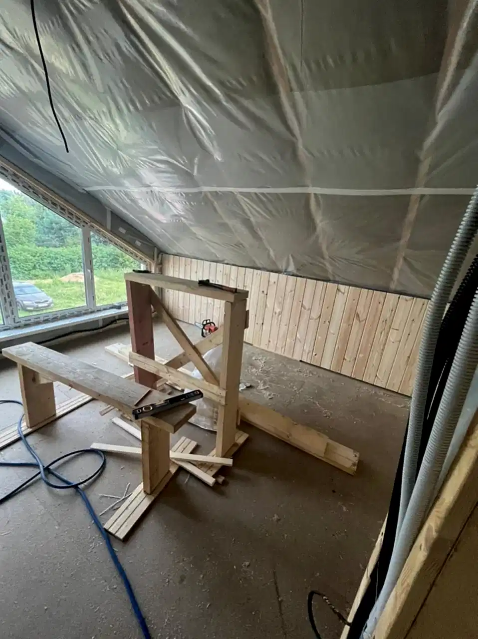 Каркасный дом 8х8 в Петрово