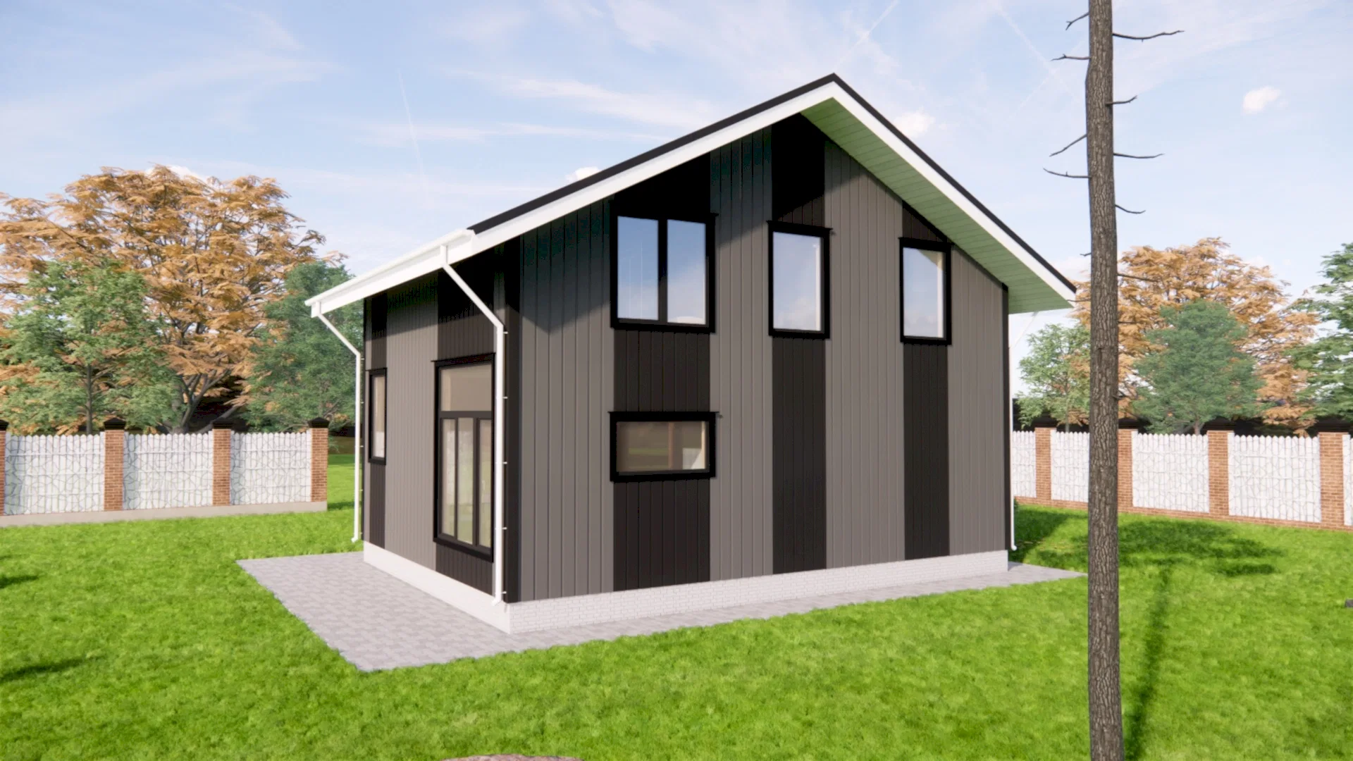 Каркасный дом 7х9 м «Ленинское»