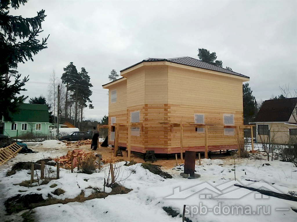 Дом из бруса 8х10 в Громово