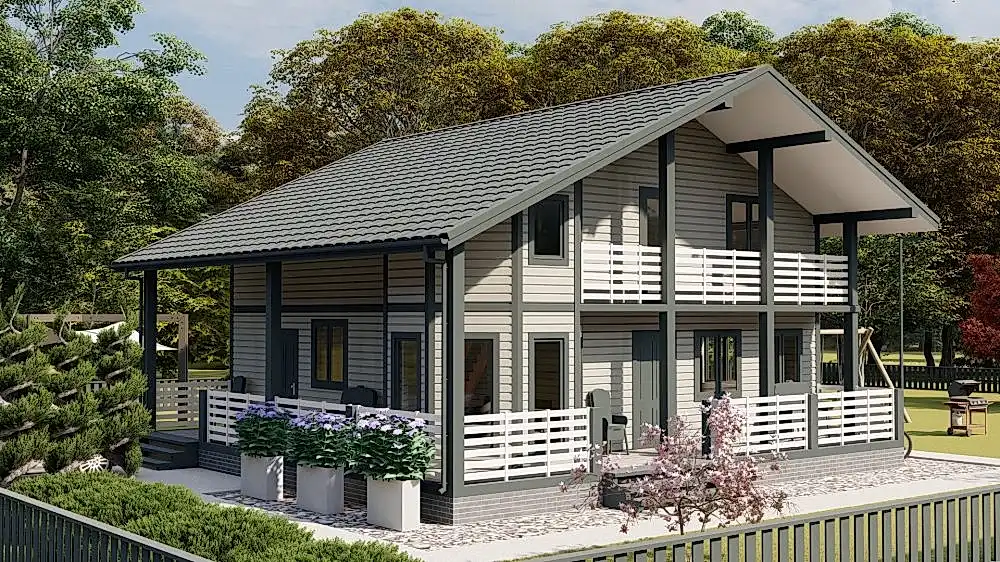 Каркасный дом 11х11 м «Малое Карлино»