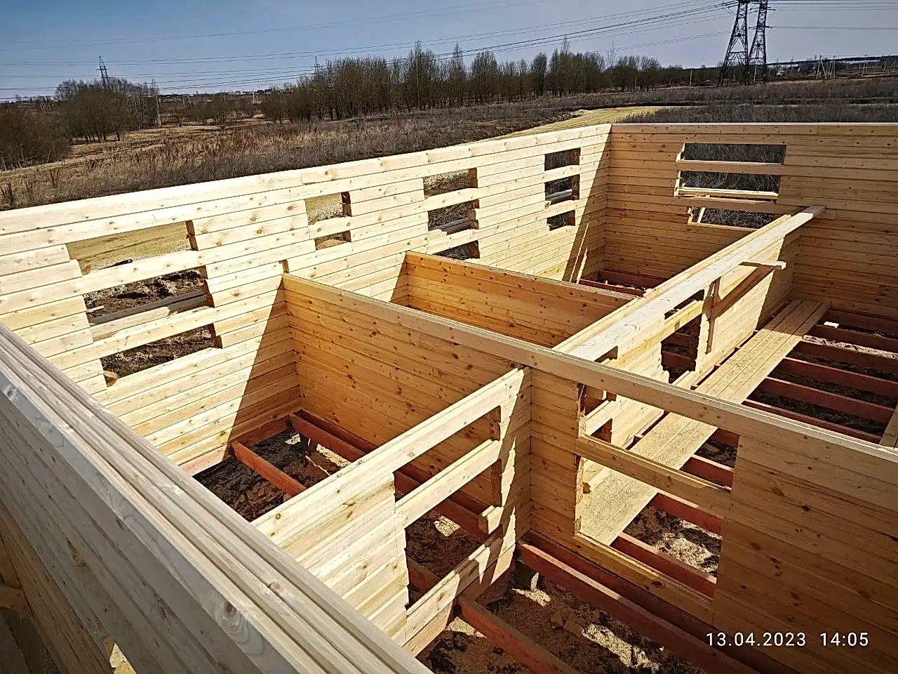 Сруб под усадку 8х8 Федоровское