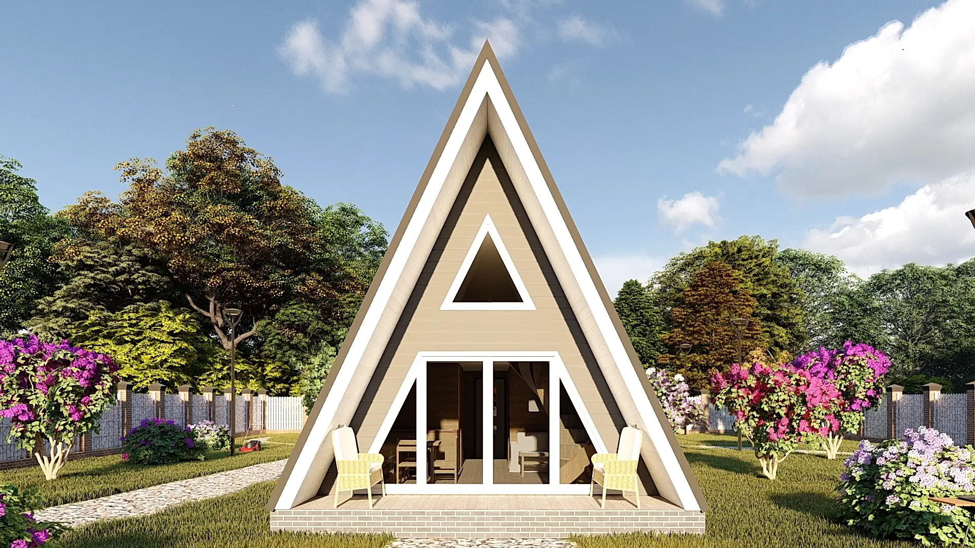 Каркасный дом 6х9 м «Фрейм 1» Каркасный дом 6х9 м «Фрейм 1»