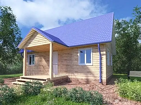 Сруб дома из профилированного бруса 6х9 м «Вырица»