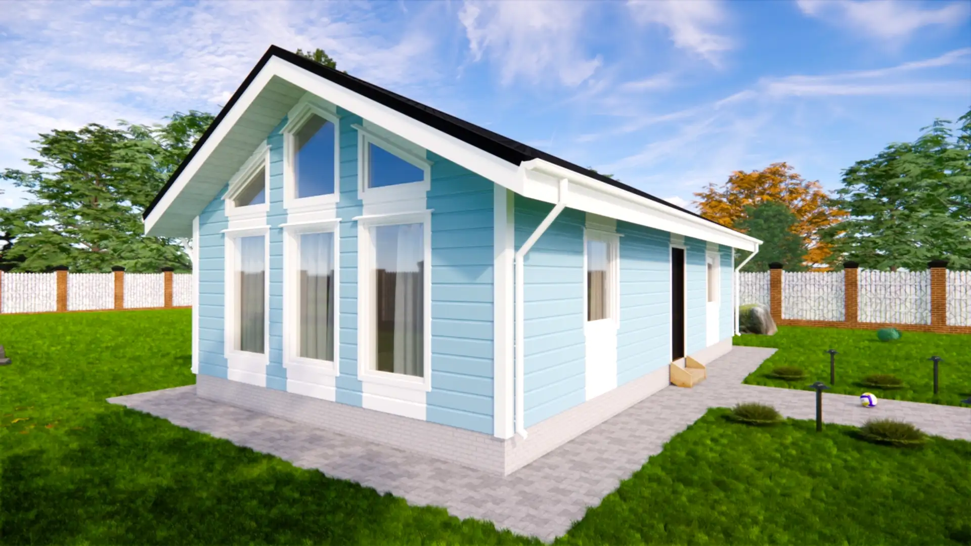 Каркасный дом 6х11 м «Славянка»