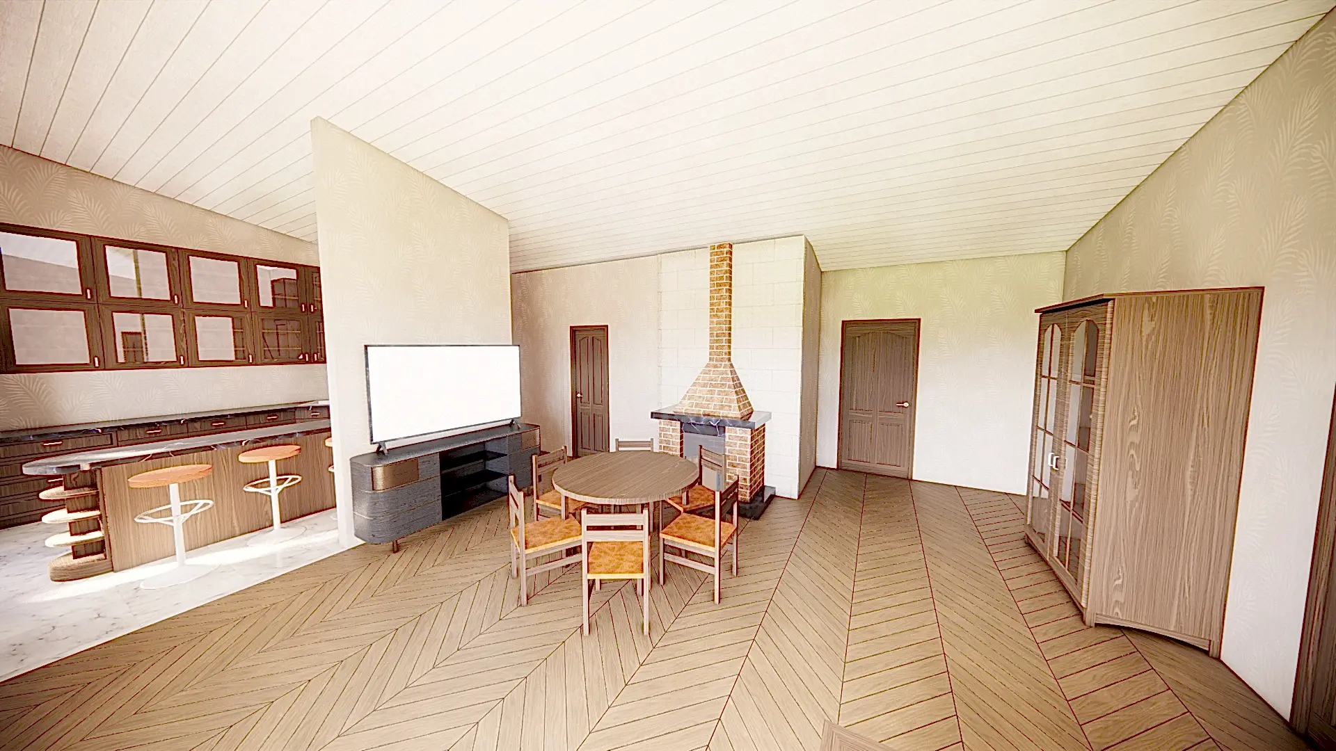 Каркасный дом 14х9 м «Мга»