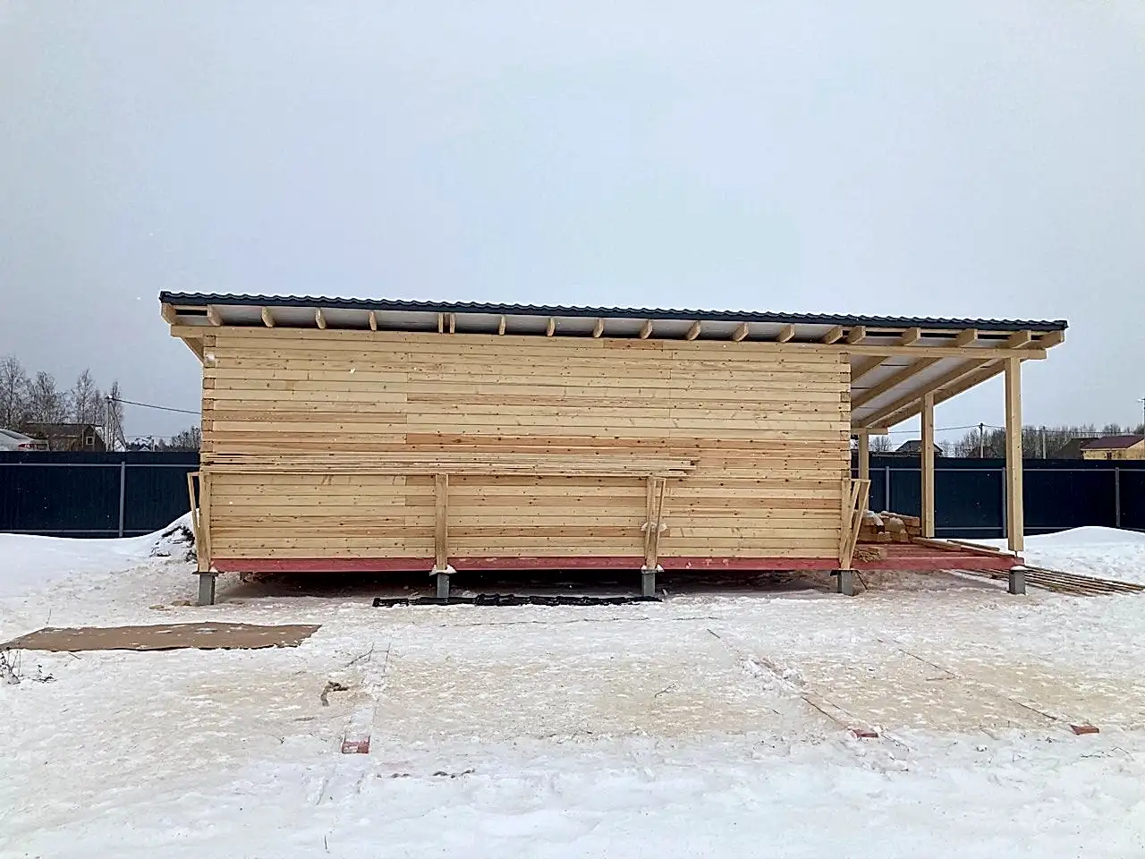 Сруб под усадку 5х10 Монделево