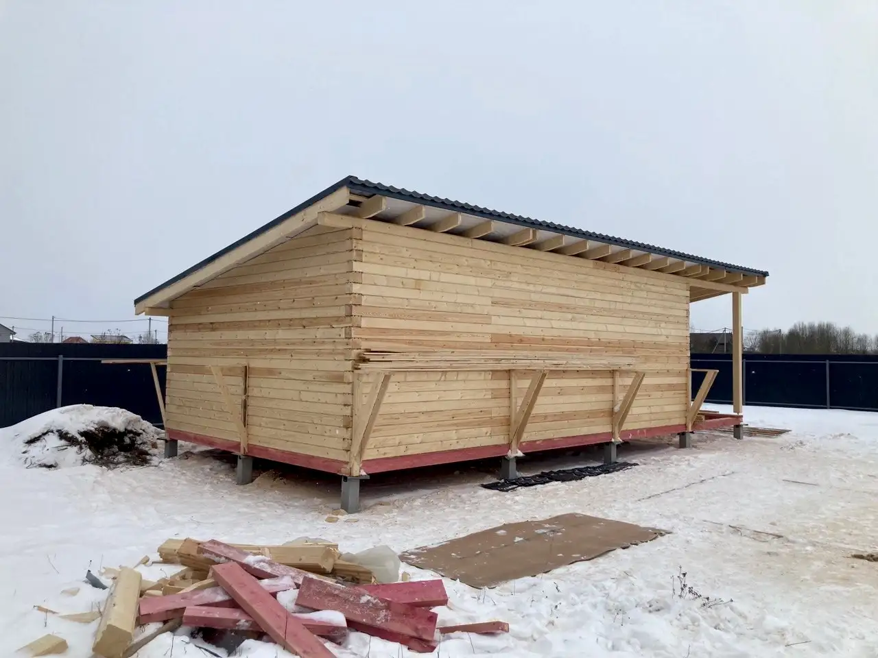Сруб под усадку 5х10 Монделево