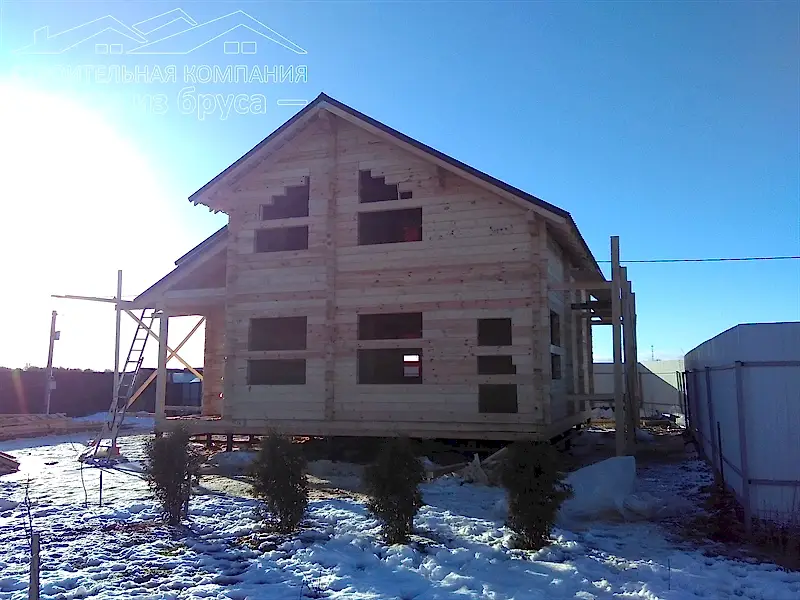 Дом из бруса 9х9,5 в снт Самсоновка