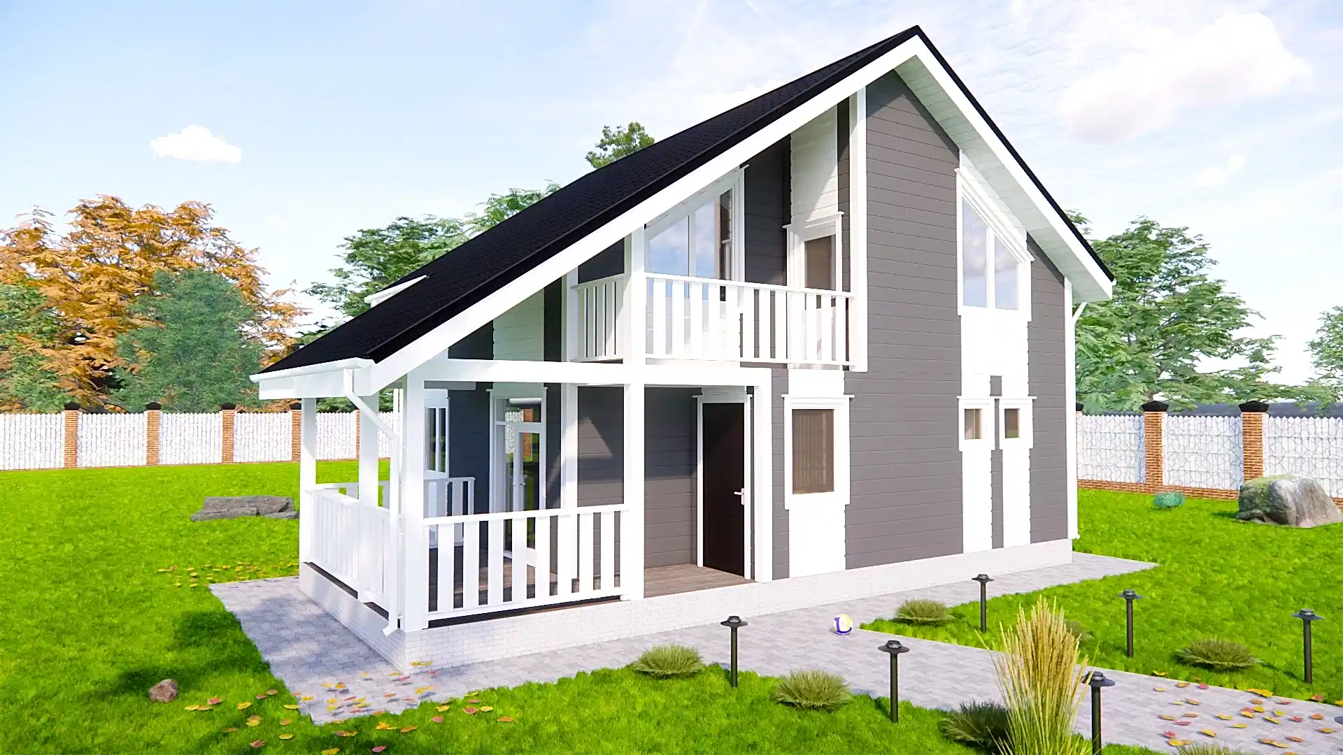 Каркасный дом 8х8 м «Васкелово» Каркасный дом 8х8 м «Васкелово»