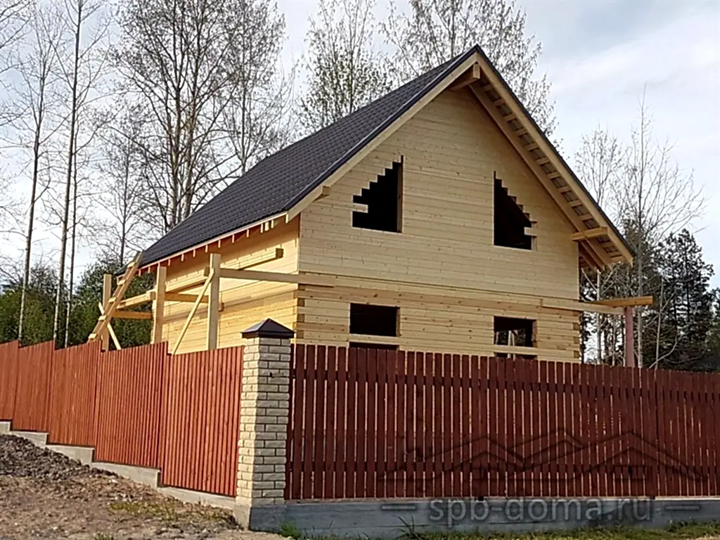 Дом из бруса 6х10 Финский Хутор