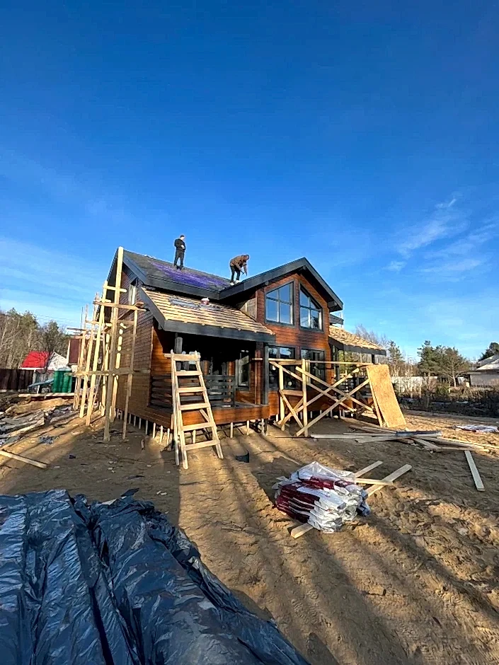 Каркасный дом 10х11,5 в Лехтуси 