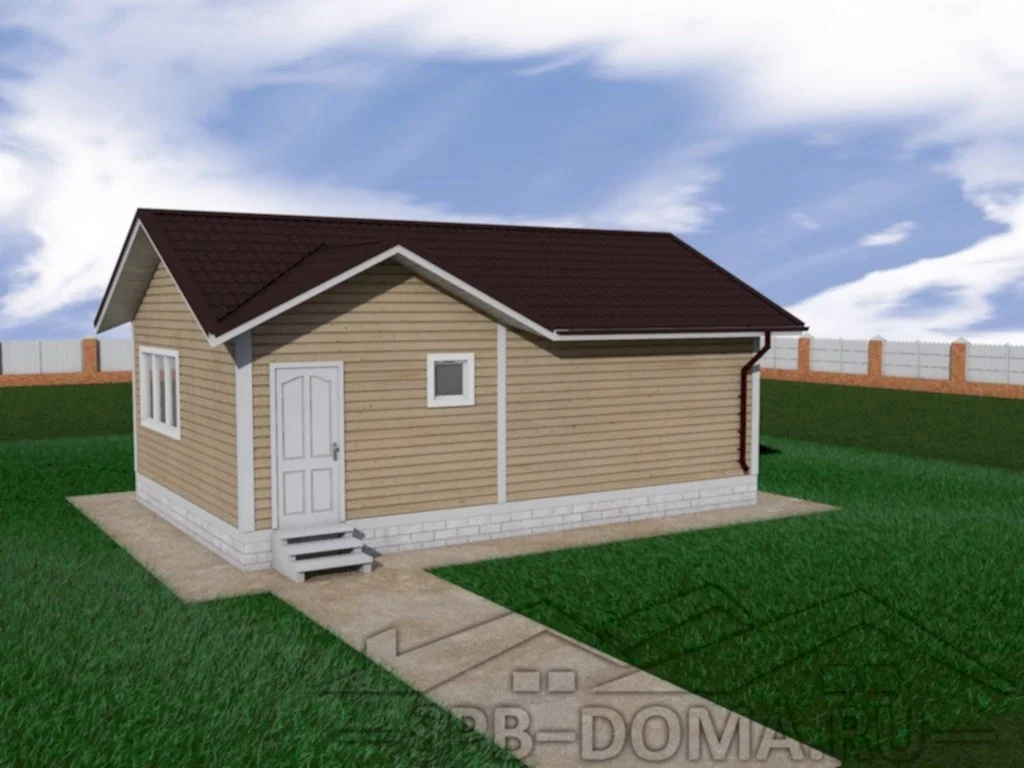 Сруб дома из профилированного бруса 6х9 м «Трубников бор»