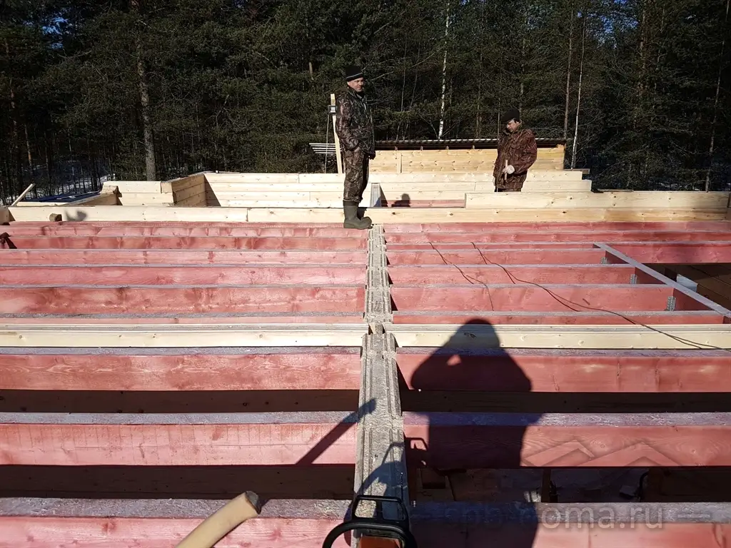 Дом из бруса 8х12 в Медное Озеро