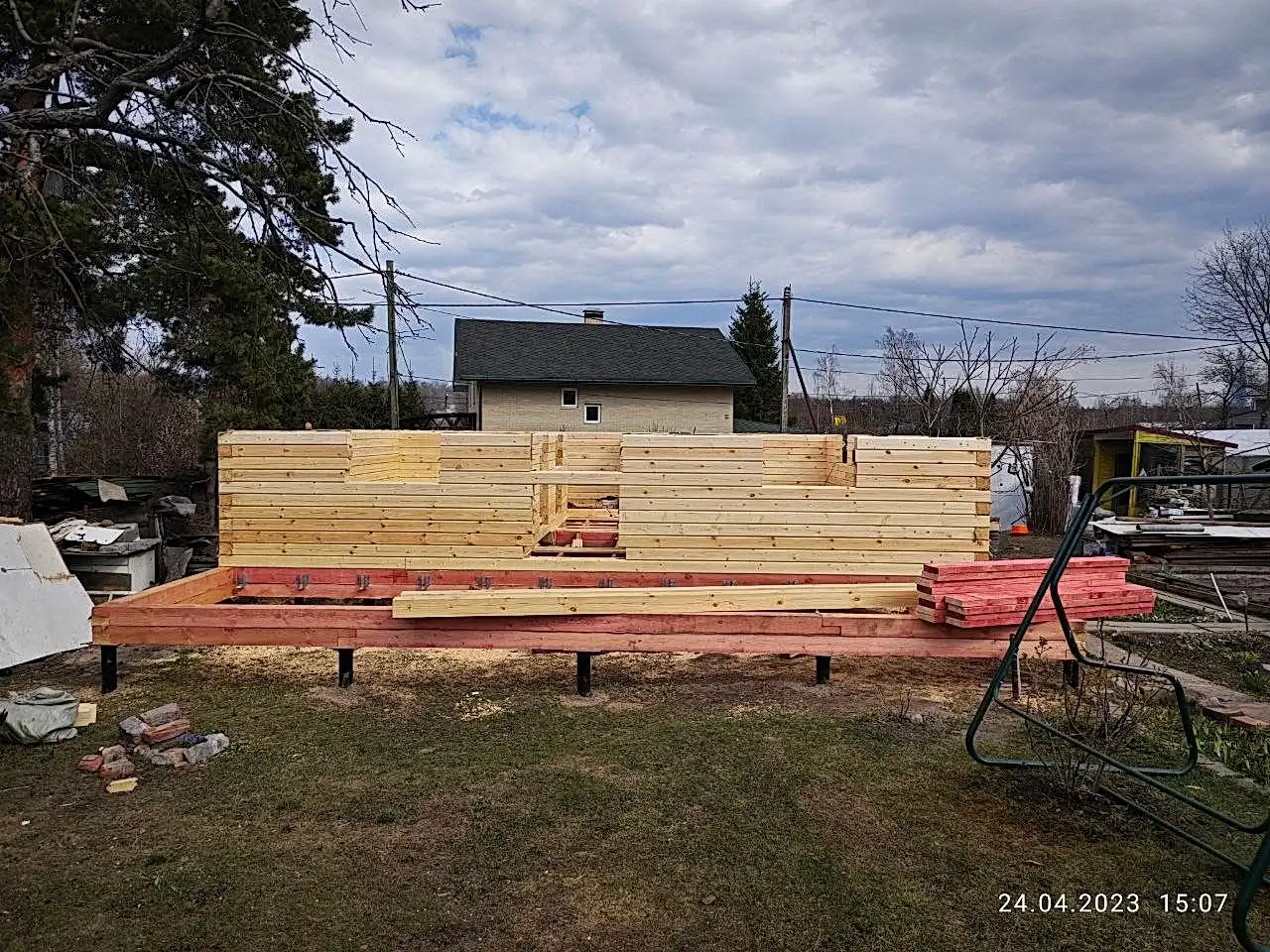 Дом из бруса 8х8 Ольгино