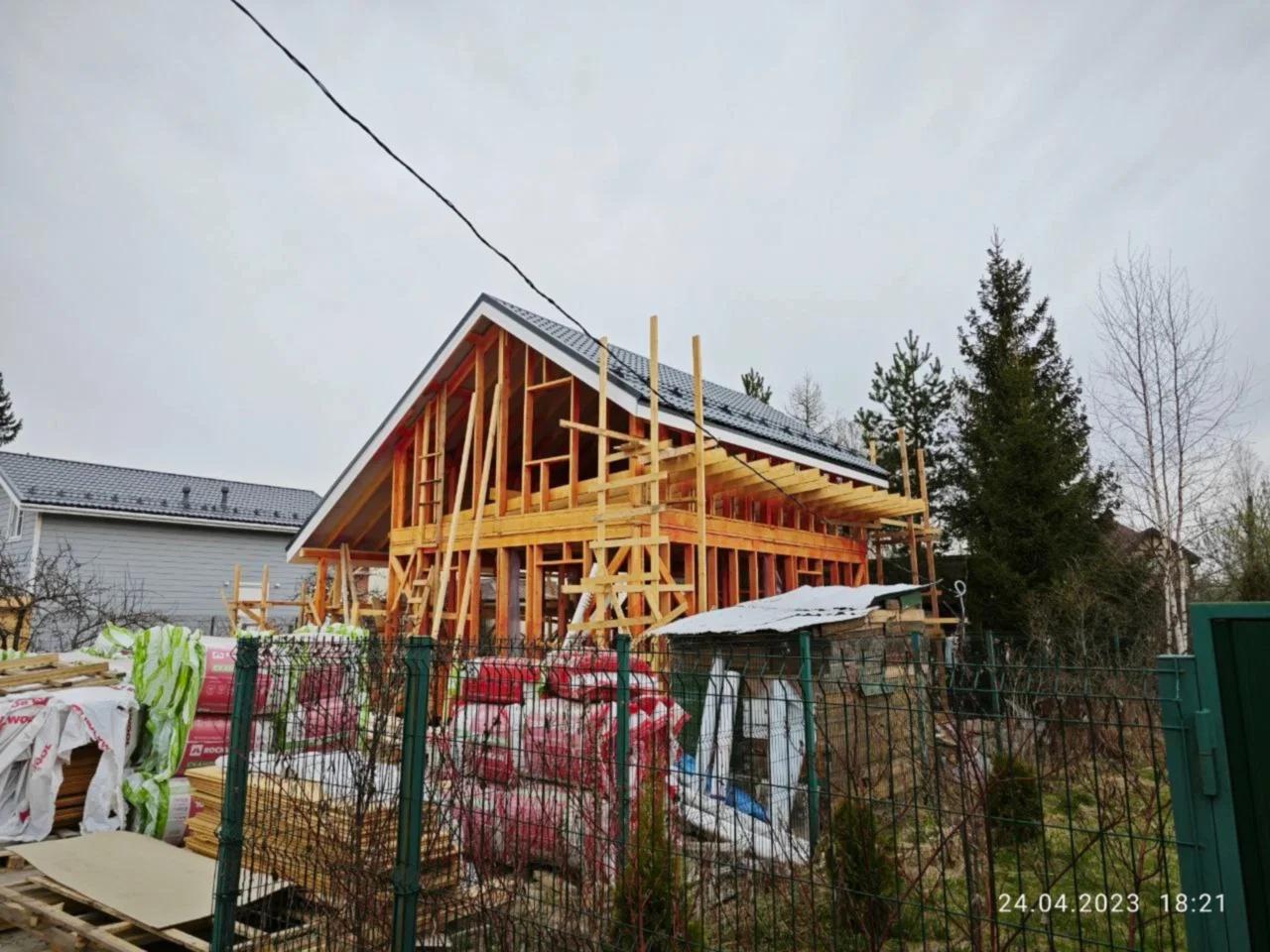 Каркасный дом 8х8,5 в Пушкине