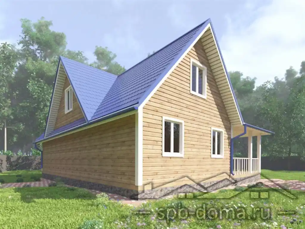 Проект дома из профилированного бруса 10,0 х 12,0 м «Пушное»