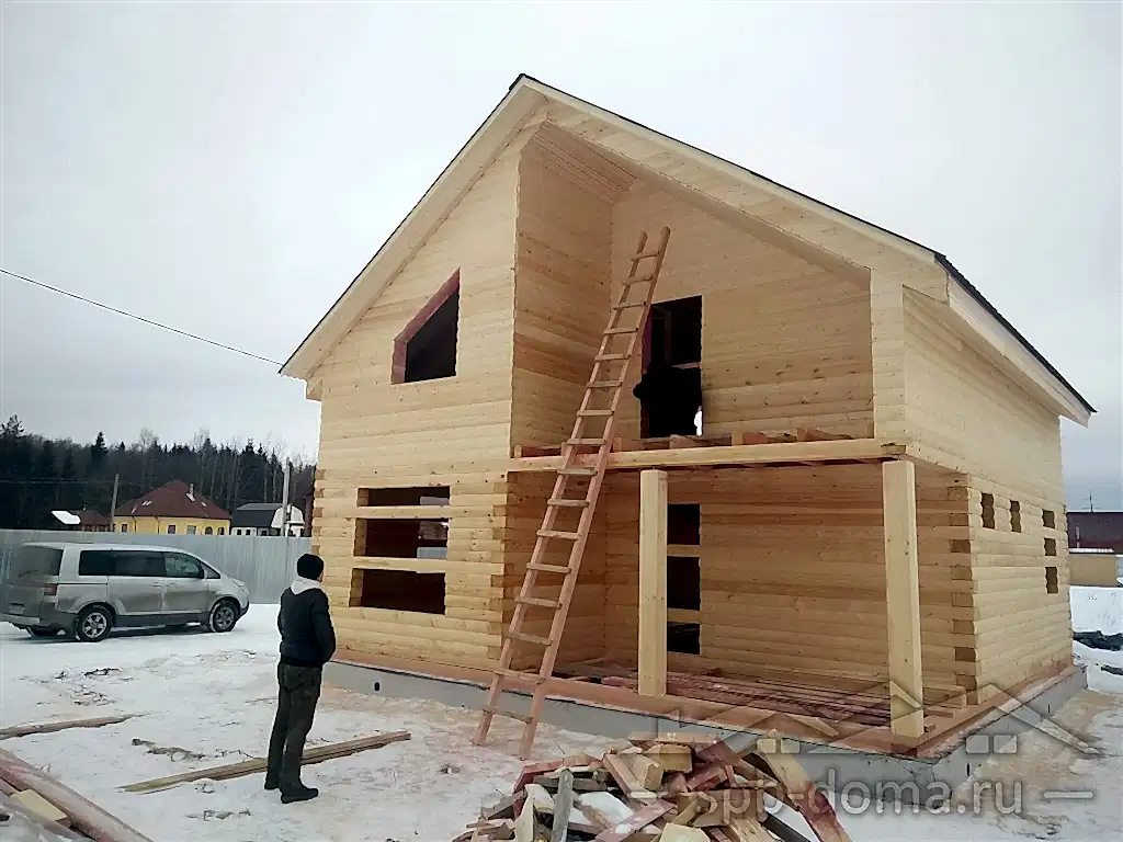 Дом из бруса 8х8 в Дятлицах