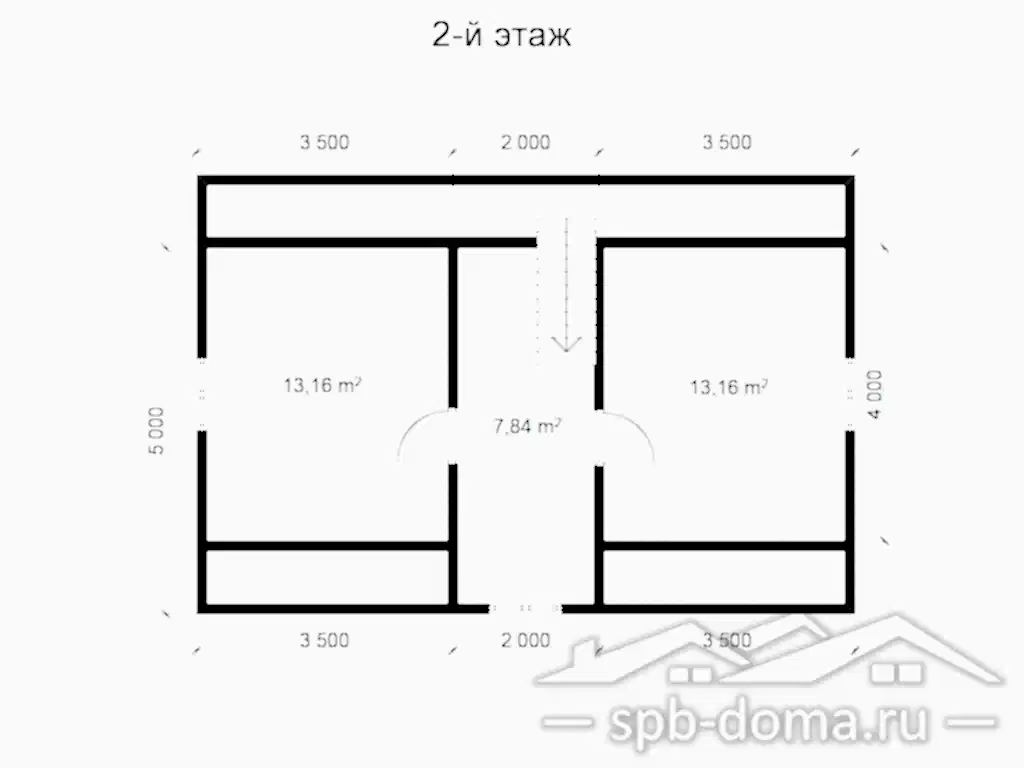 Проект дома из профилированного бруса 6,0 х 9,0 м «Лебяжье»