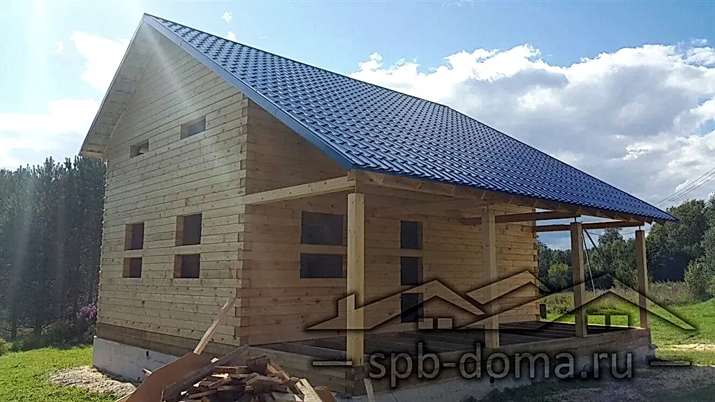 Дом из бруса 8х8 Маслово