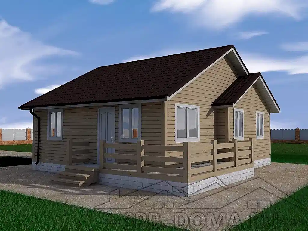 Сруб дома из профилированного бруса 9х9 м «Коккорево» Сруб дома из профилированного бруса 9х9 м «Коккорево»